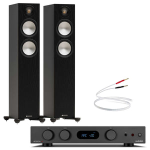 Audiolab 6000A MKII Black with Monitor Audio Bronze 300 7G Black