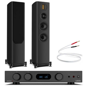 Audiolab 6000A MKII with Wharfedale EVO 5.3 Black / Black