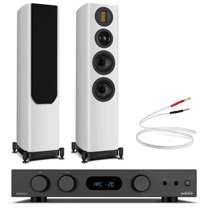 Audiolab 6000A MKII with Wharfedale EVO 5.3 Black / White