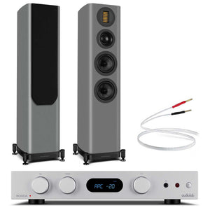 Audiolab 6000A MKII with Wharfedale EVO 5.3 Silver / Grey