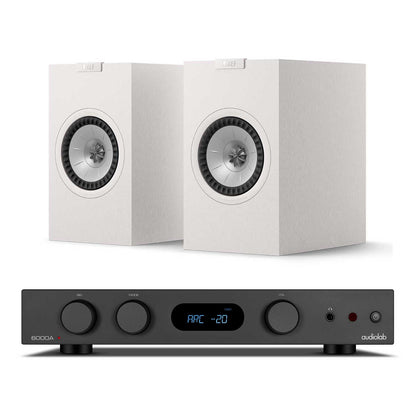 Audiolab 6000A MKII with KEF Q1 Meta Black / White
