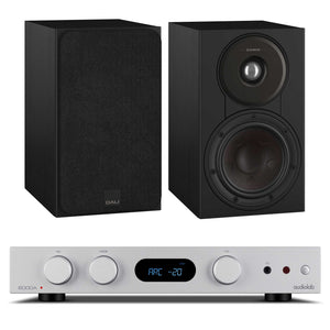 Audiolab 6000A MKII Silver with Dali SONIK 1 Black Ash