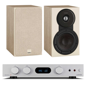 Audiolab 6000A MKII Silver with Dali SONIK 1 Natural Oak
