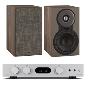 Audiolab 6000A MKII Silver with Dali SONIK 1 Walnut 