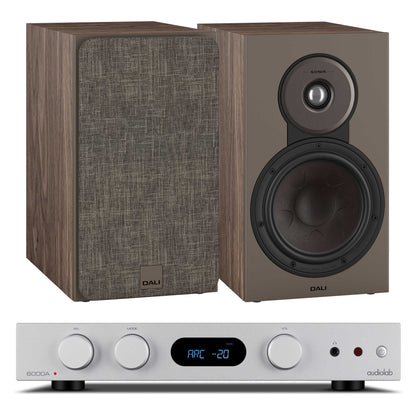 Audiolab 6000A MKII Silver with Dali SONIK 3 Walnut