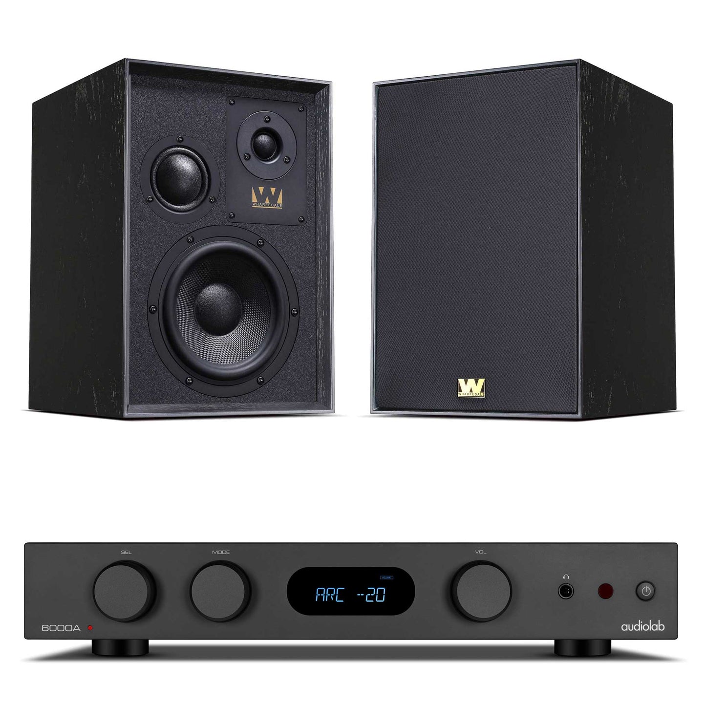 Audiolab 6000A MKII Black with Wharfedale Super Denton Black