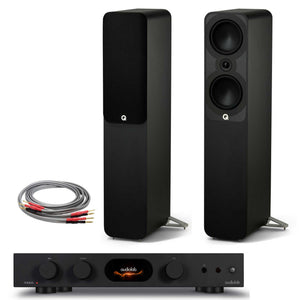Audiolab 7000A with Q Acoustics 5050 Black / Satin Black