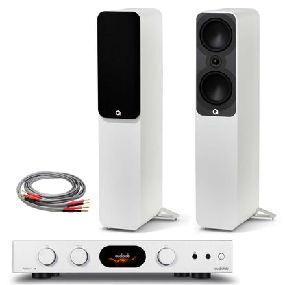 Audiolab 7000A with Q Acoustics 5050 Silver / Satin White