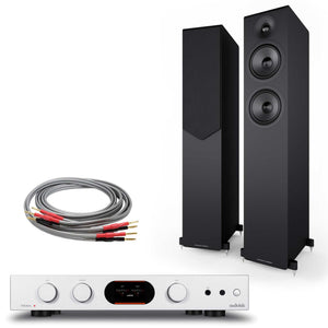 Audiolab 7000A Silver with  Acoustic Energy AE309² Matte Black