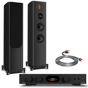 Audiolab 7000A Black with Wharfedale Evo 5.3 Black