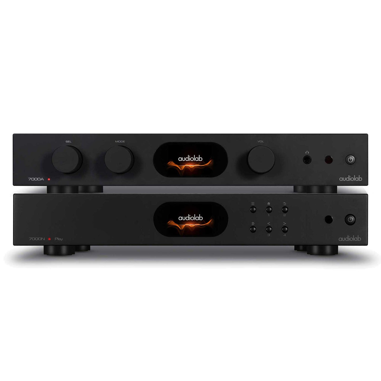 Audiolab 7000A \ 7000N Amp & Music Streamer Bundle Black