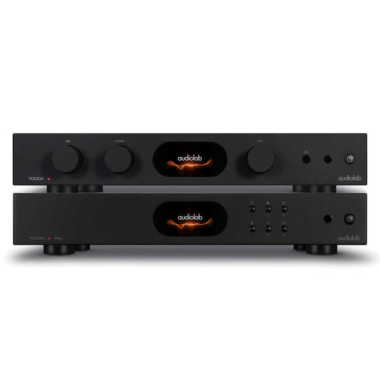 Audiolab 7000A \ 7000N Amp & Music Streamer Bundle Black