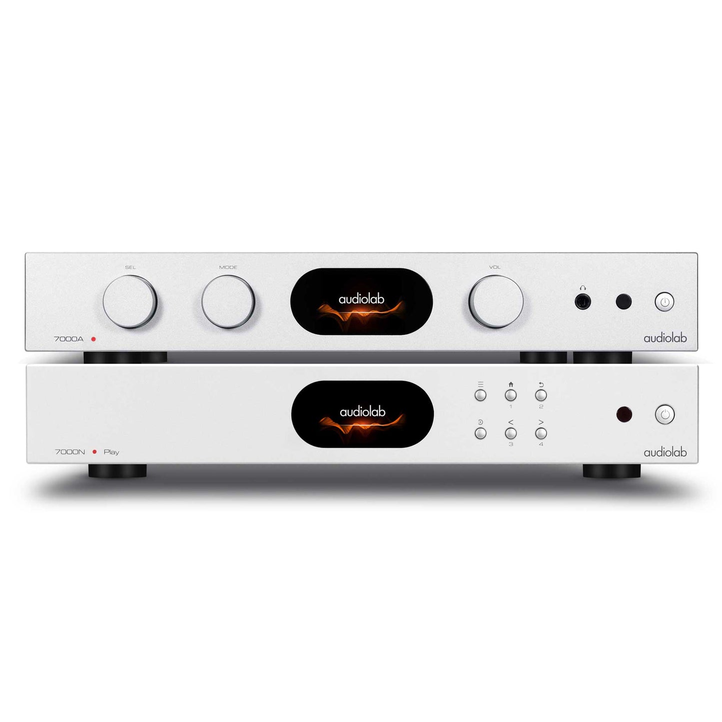 Audiolab 7000A \ 7000N Amp & Music Streamer Bundle Silver