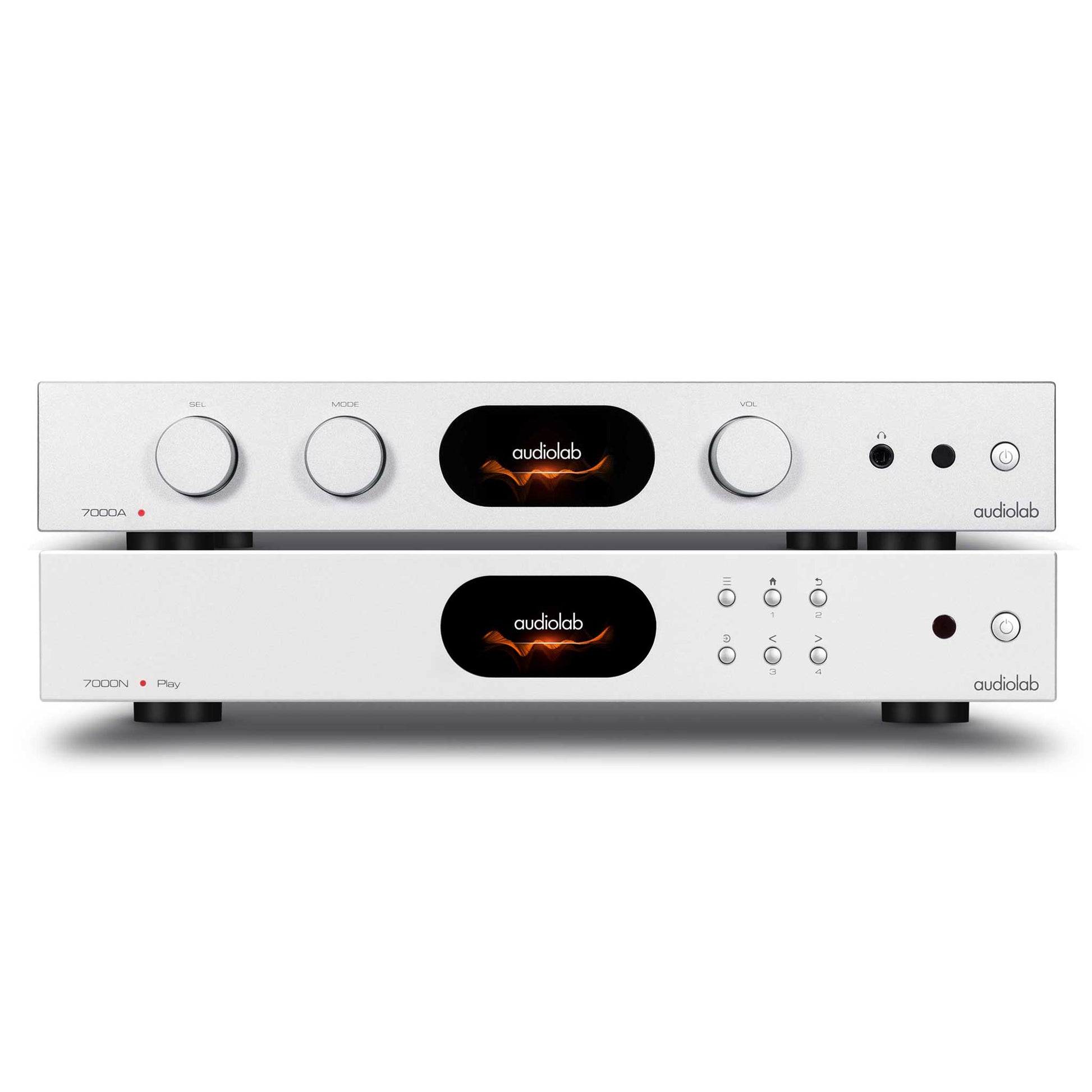 Audiolab 7000A \ 7000N Amp & Music Streamer Bundle Silver