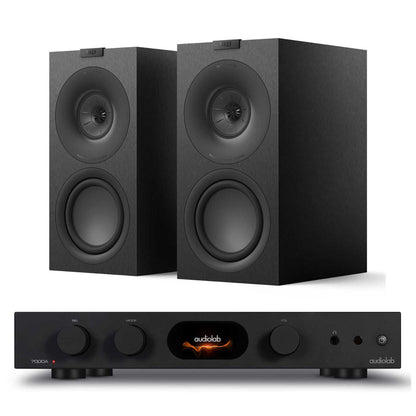 Audiolab 7000A with KEF Q Concerto Meta Black / Satin Black