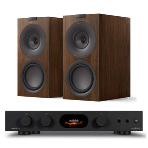 Audiolab 7000A with KEF Q Concerto Meta Black / Walnut