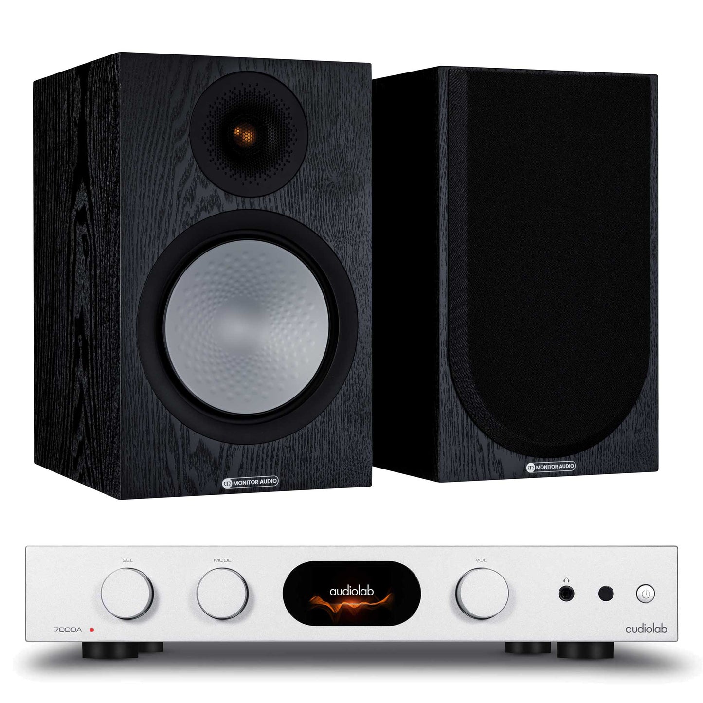 Audiolab 7000A + Monitor Audio Silver 100 7G + Cables