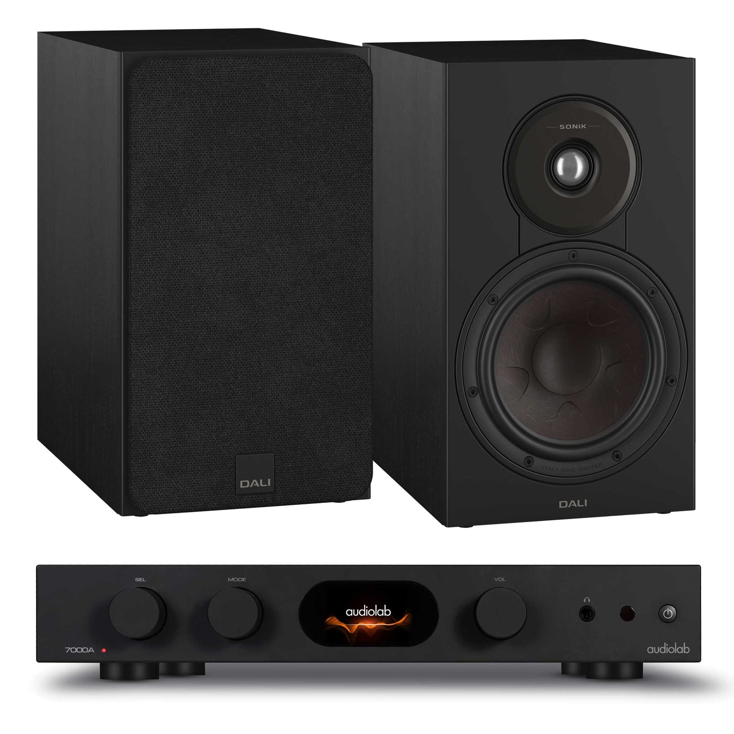 Audiolab 7000A Black with Dali SONIK 3 Black