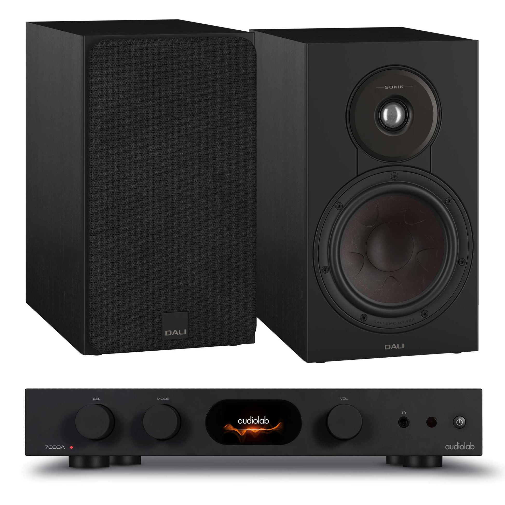 Audiolab 7000A Black with Dali SONIK 3 Black