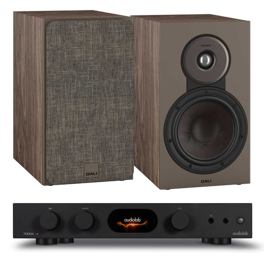 Audiolab 7000A Black with Dali SONIK 3 Walnut