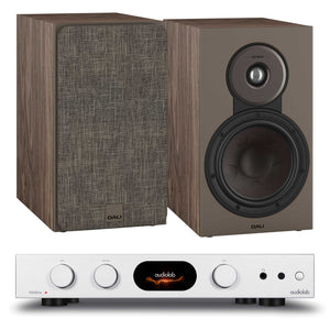Audiolab 7000A Silver with Dali SONIK 3 Walnut