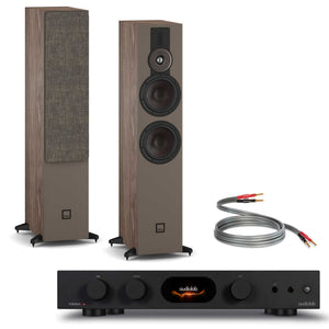 Audiolab 7000A Black with Dali SONIK 7 Walnut