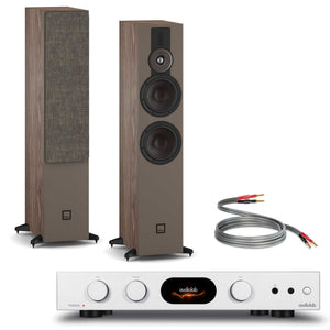 Audiolab 7000A Silver with Dali SONIK 7 Walnut