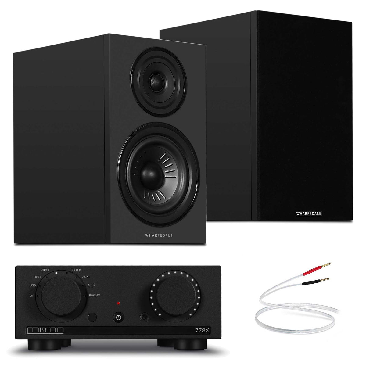 Mission 778x Black with Wharfedale Diamond 12.2i Black