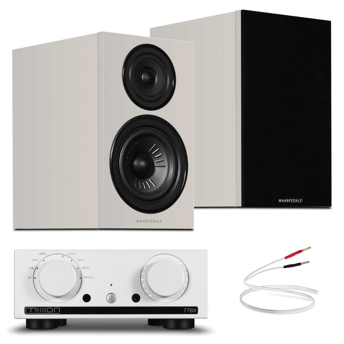 Mission 778x Silver with Wharfedale Diamond 12.2i Grey