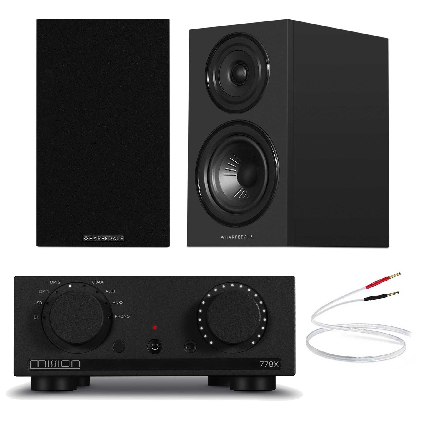 Mission 778x Black with Wharfedale Diamond 12.1i Black