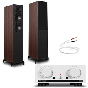 Mission 778x Silver with Wharfedale Diamond 12.3i Walnut