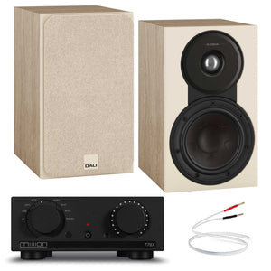 Mission 778x Black with Dali SONIK 1 Natural Oak