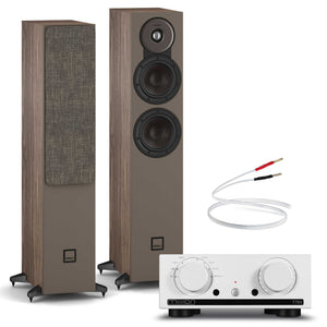 Mission 778x Silver with Dali SONIK 5 Walnut