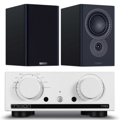Mission 778x Silver with LX-2 MKII Speakers Black