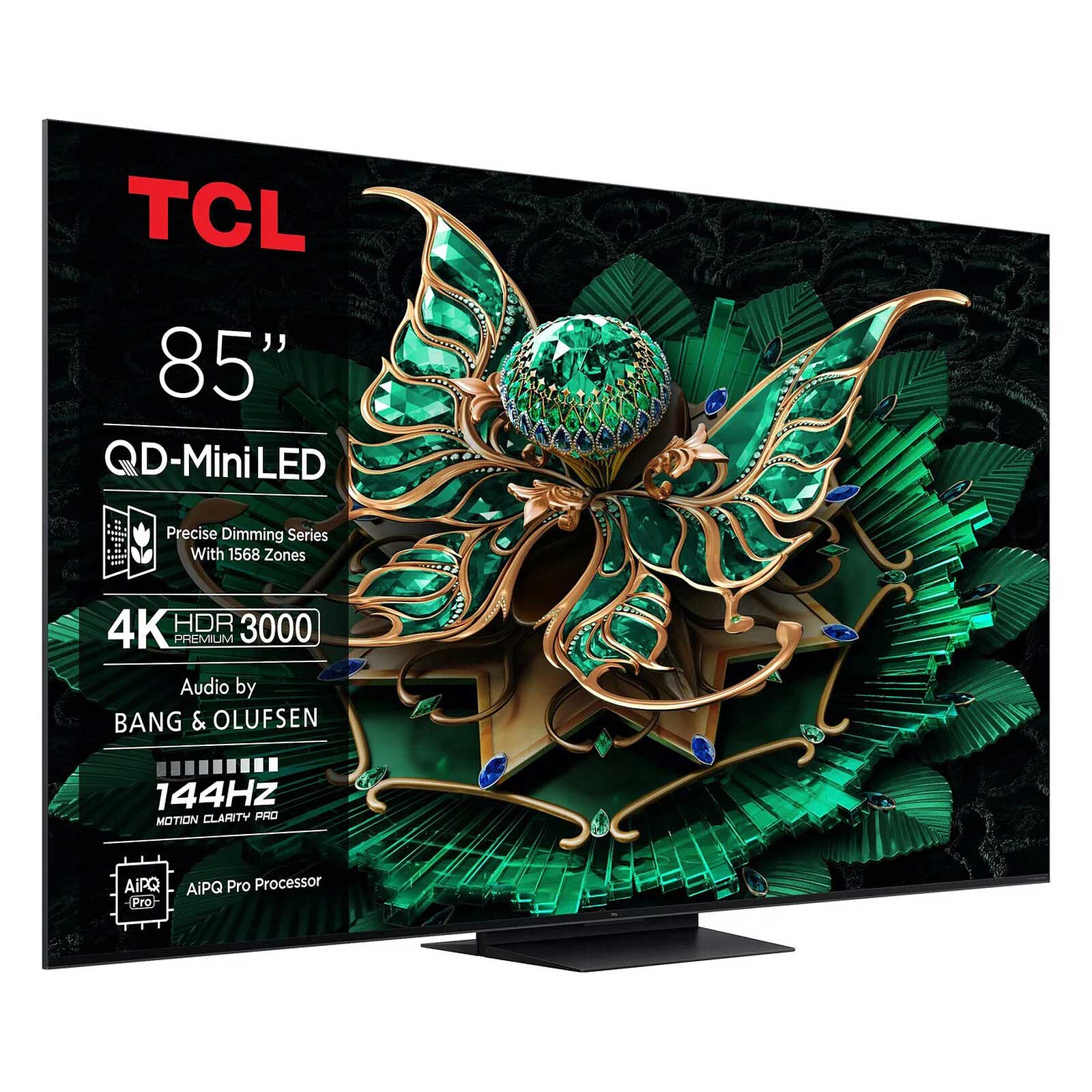 TCL 85Q7C-UK Angled View