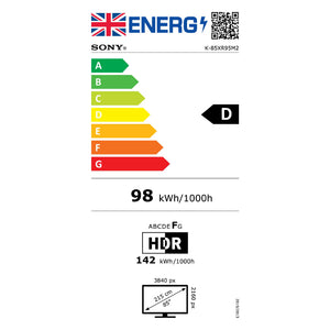 Sony BRAVIA 9 II 85 Energy Label