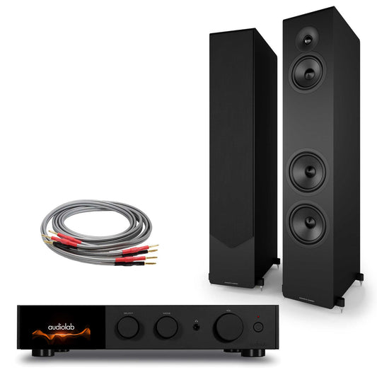 Audiolab 9000A Black with Acoustic Energy AE320² Matte Black