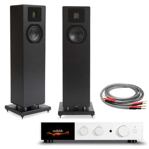 Audiolab 9000A Silver with Neat Acoustics Mystique Classic Black