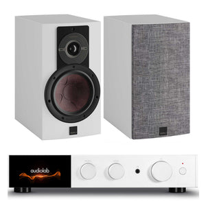 Audiolab 9000A with Dali Rubikore 2 Silver / Gloss White