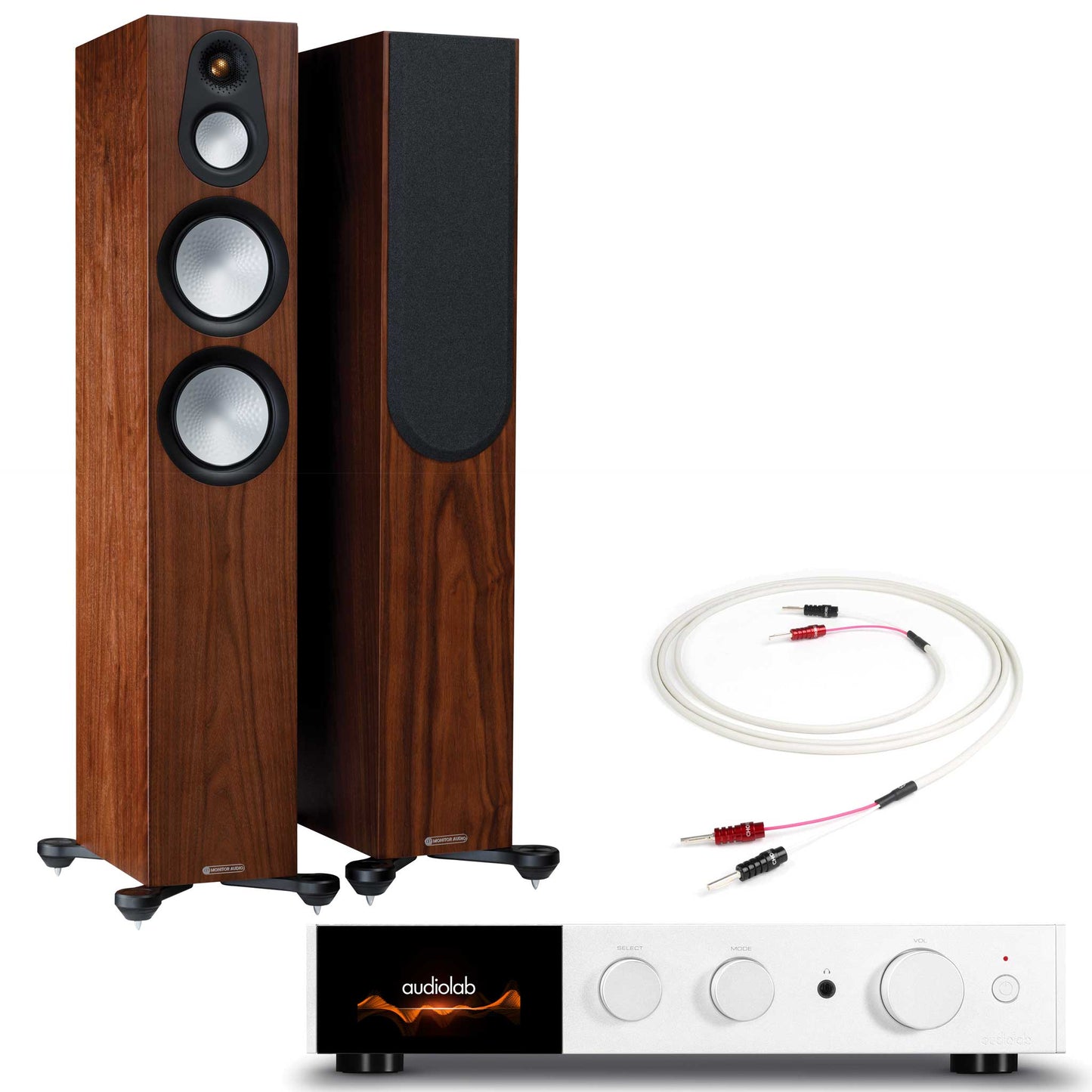 Audiolab 9000A + Monitor Audio Silver 300 7G + Cables