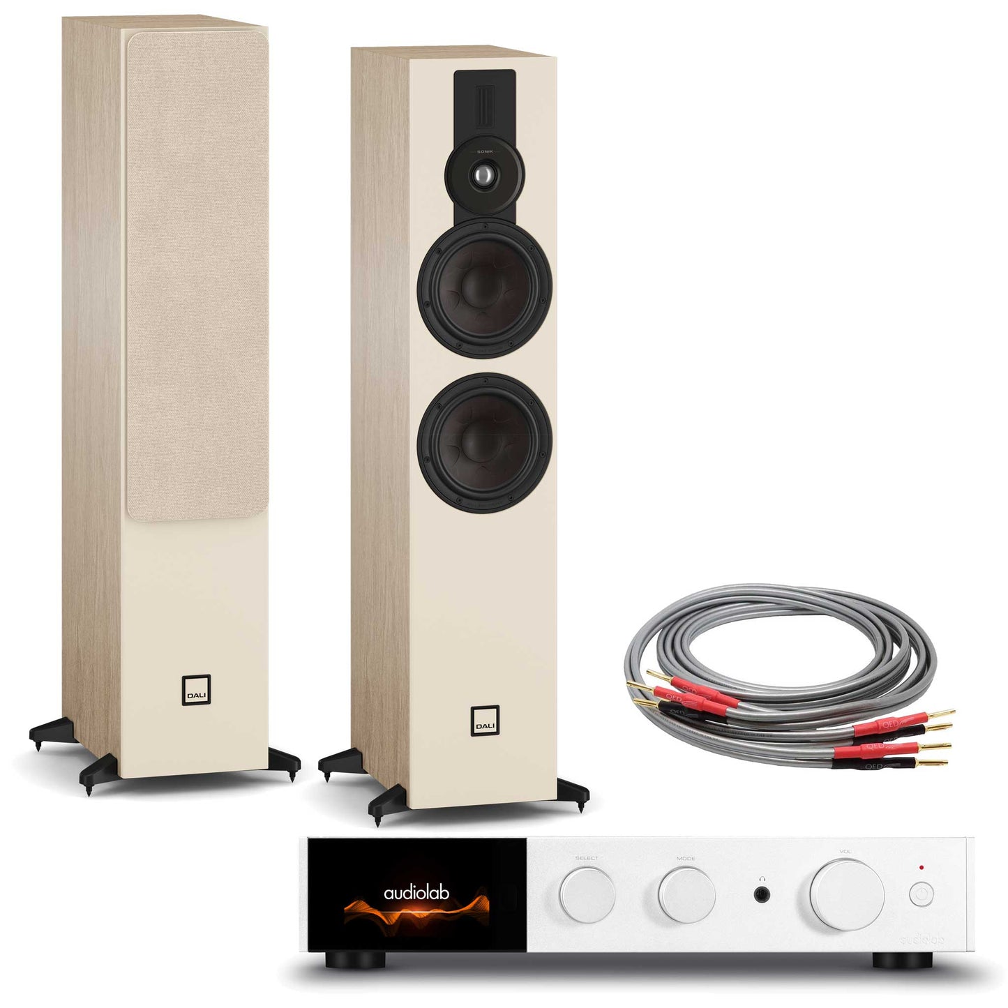 Audiolab 9000A Silver with Dali SONIK 7  