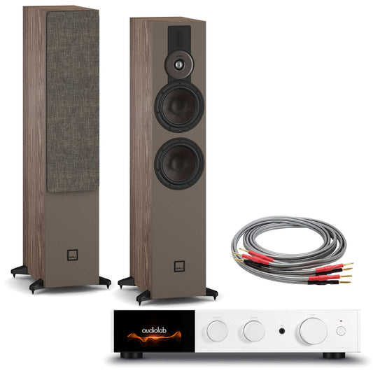Audiolab 9000A Silver with Dali SONIK 7 Walnut