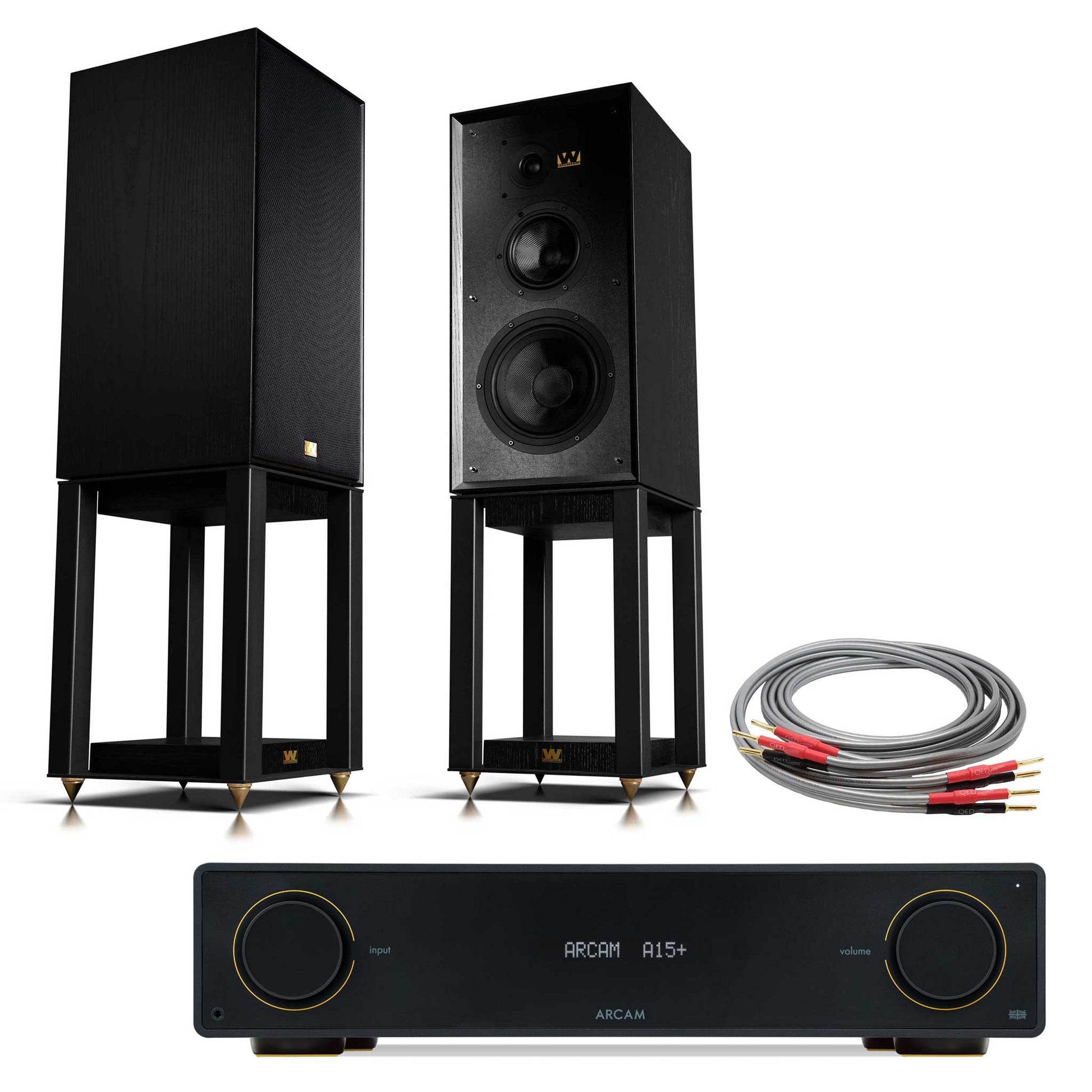 Arcam A15+ with Wharfedale Super Linton Black