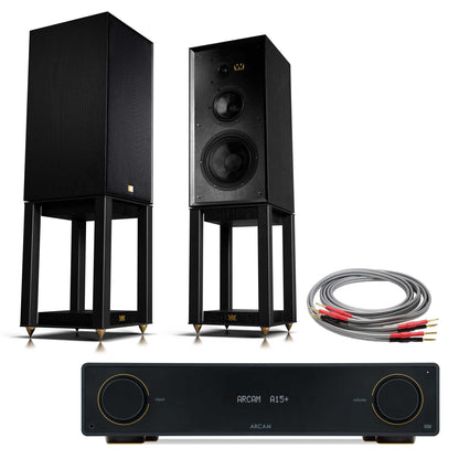 Arcam A15+ with Wharfedale Super Linton Black