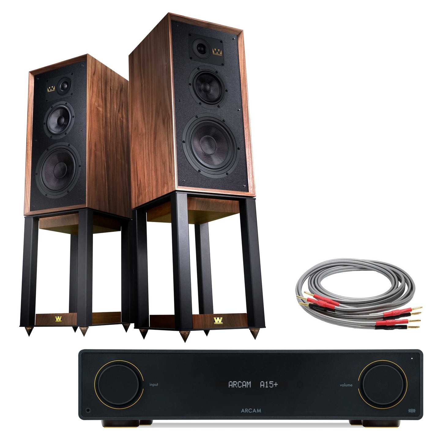 Arcam A15+ with Wharfedale Super Linton Walnut
