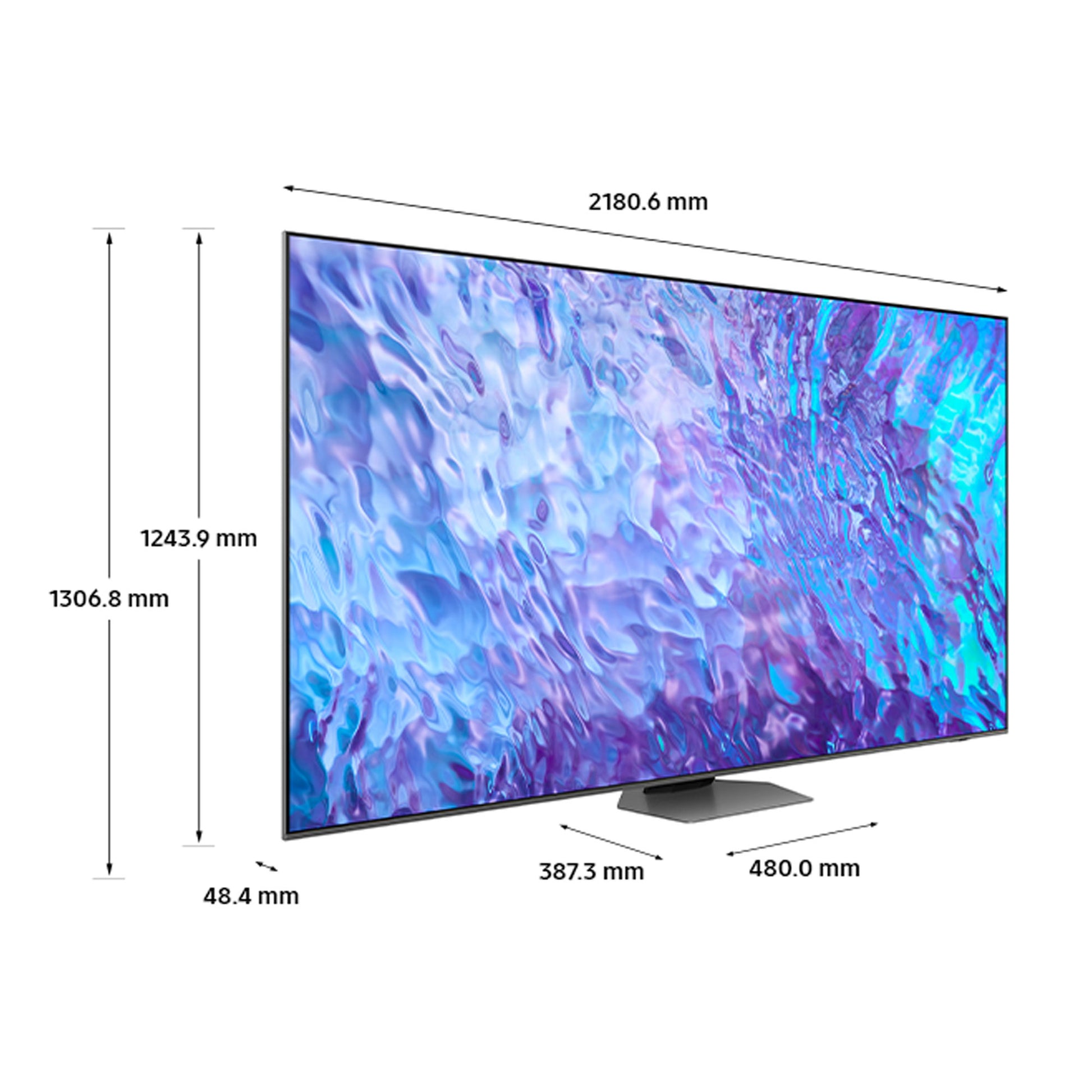 Samsung QE98Q80C Dimensions