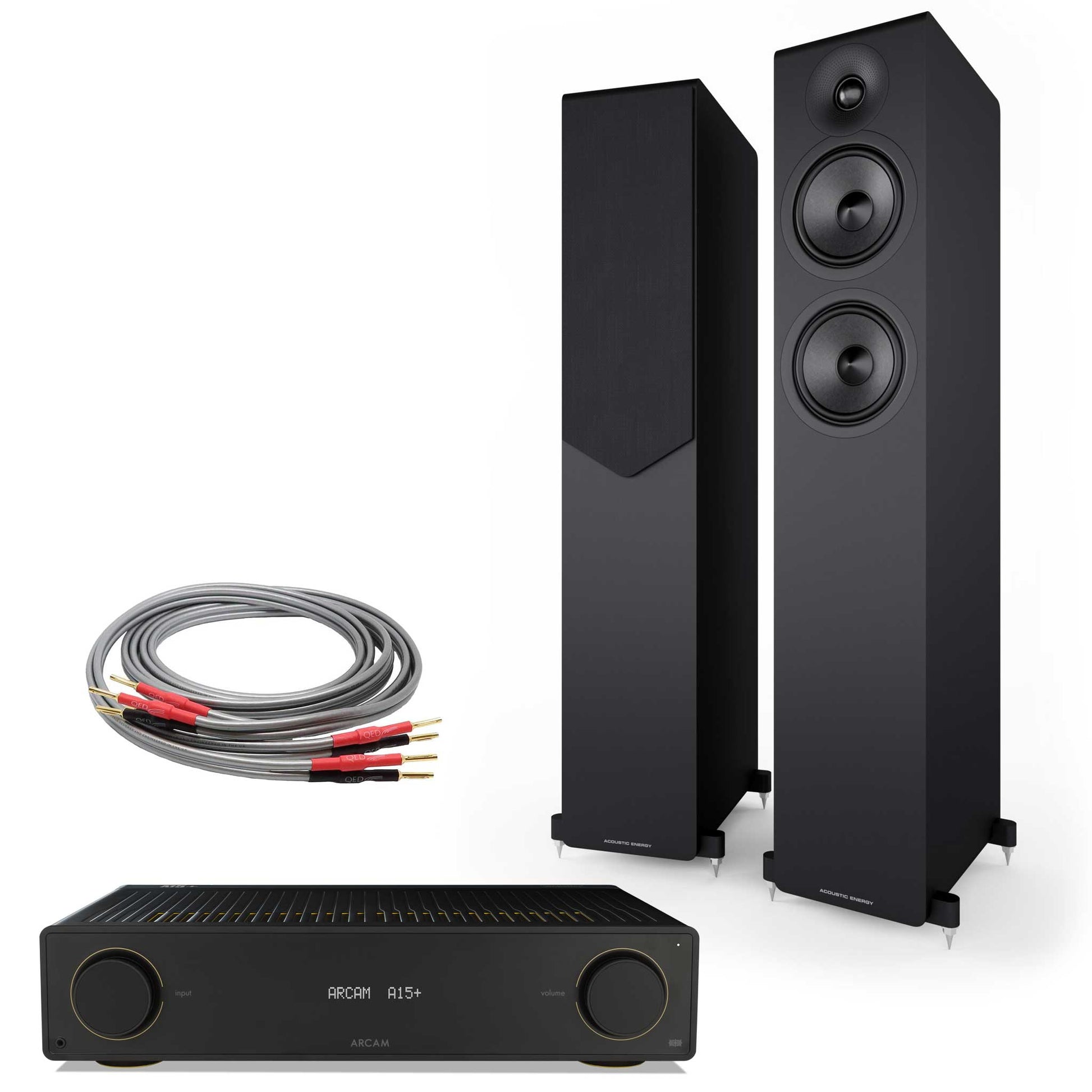 Arcam A15+ with Acoustic Energy AE309² Matte Black
