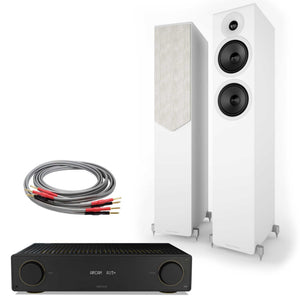 Arcam A15+ with Acoustic Energy AE309² Matte White