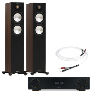 Arcam A15+ with Monitor Audio Bronze 300 7G Walnut