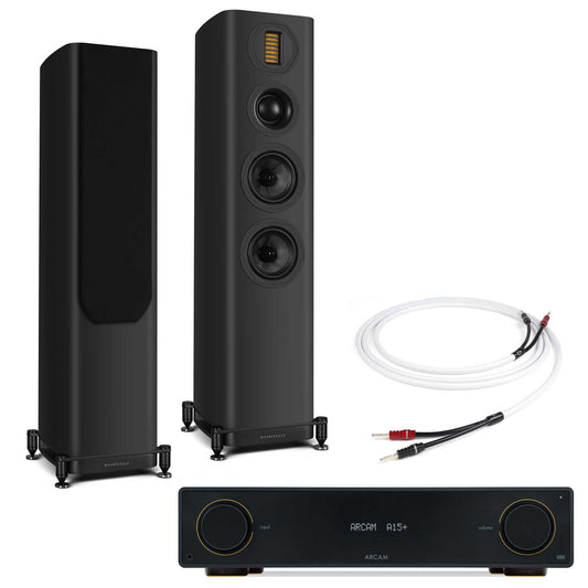 Arcam A15+ with Wharfedale EVO 5.3 Black